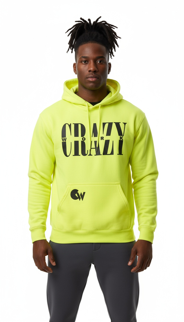 Neon Hoodie Black Letters