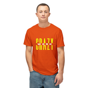 Classic Orange T-Shirt With Yellow/White Letters Front