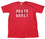 Classic Red T-Shirt With White/Black Letters Front
