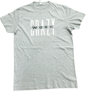 Classic Grey T-Shirt With White/Black Letters Front