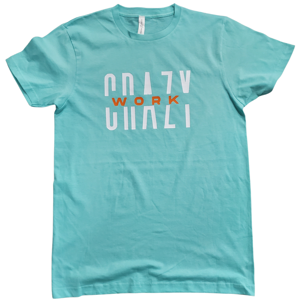 Classic Teal T-Shirt With White/Orange Letters Front