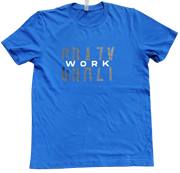 Classic Royal Blue T-Shirt With Black/White Letters Front