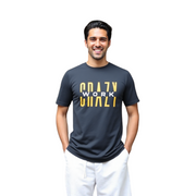 Classic Back T-Shirt With Yellow/White Letters Front