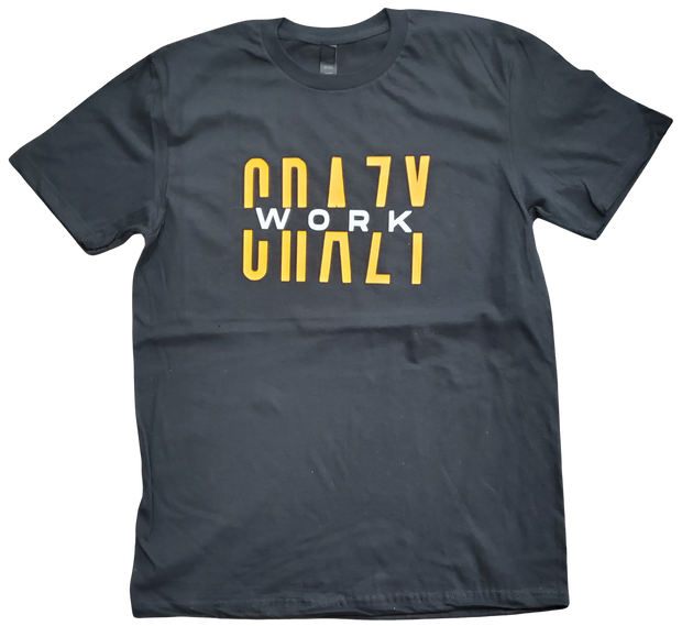 Classic Back T-Shirt With Yellow/White Letters Front