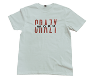 Classic White T-Shirt With Red/Black Letters Front