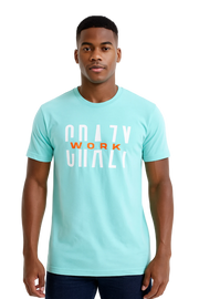 Classic Teal T-Shirt With White/Orange Letters Front