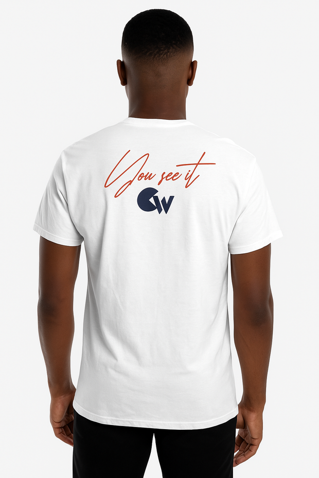 CRAZY WORK Tee – White