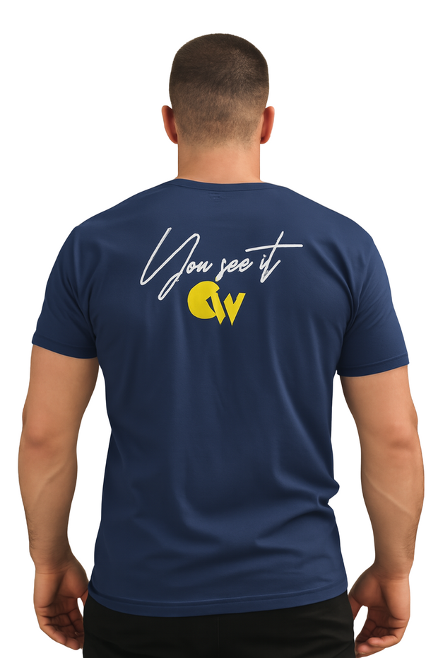 CRAZY WORK Tee – Navy Blue