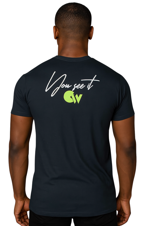CRAZY WORK Tee – Black