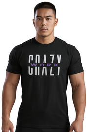 CRAZY WORK Tee – Black