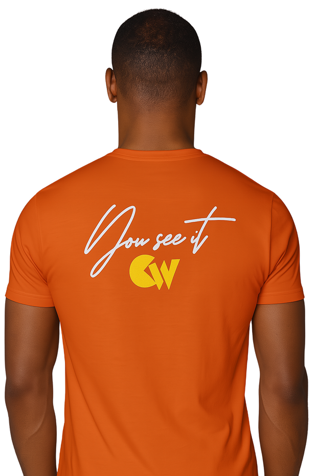 CRAZY WORK Tee – Orange