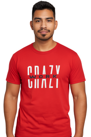 CRAZY WORK Tee – Red