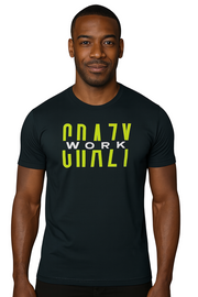 CRAZY WORK Tee – Black