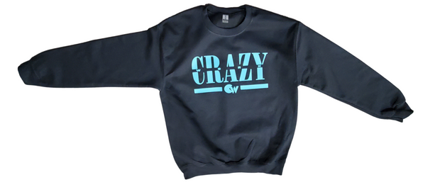 Limited Edition Black Sweater W/ Teal Print