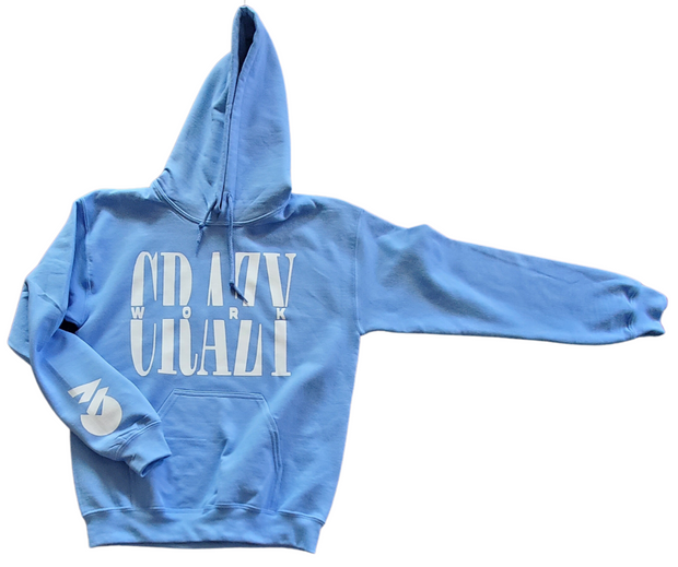 Limited Edition Light Blue Hoodie With White Letters